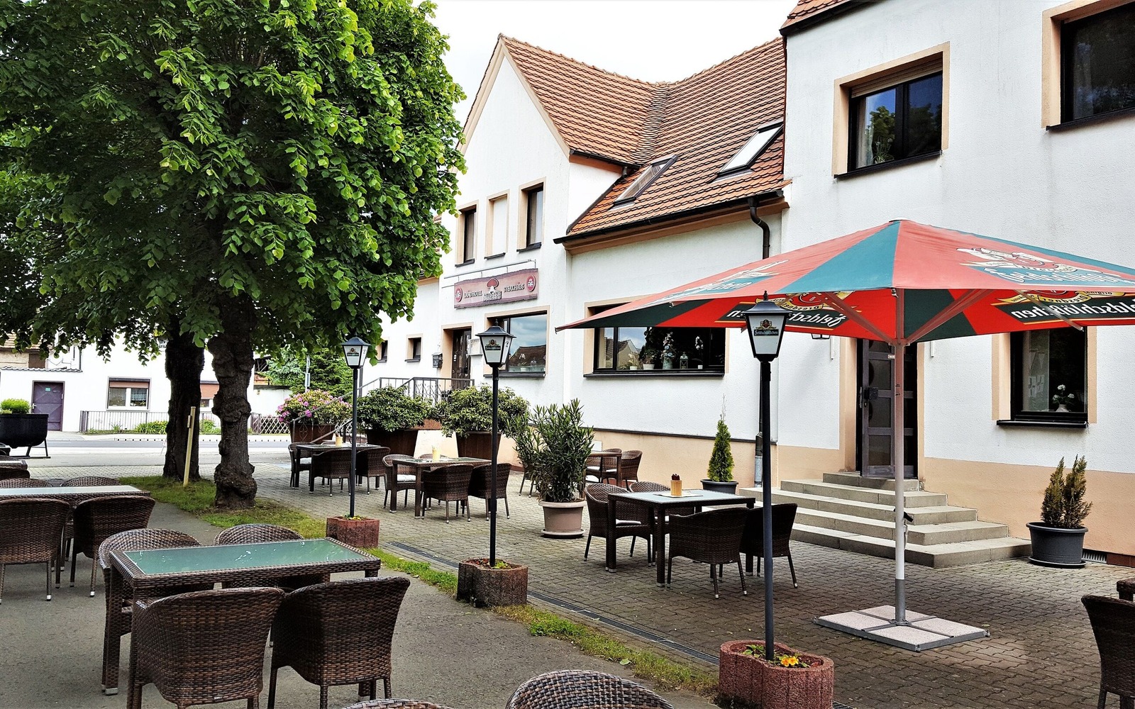 Outdoor area / beer garden, Foto: Mareen Mrula, Lizenz: Landhotel & Steakhaus Mareens