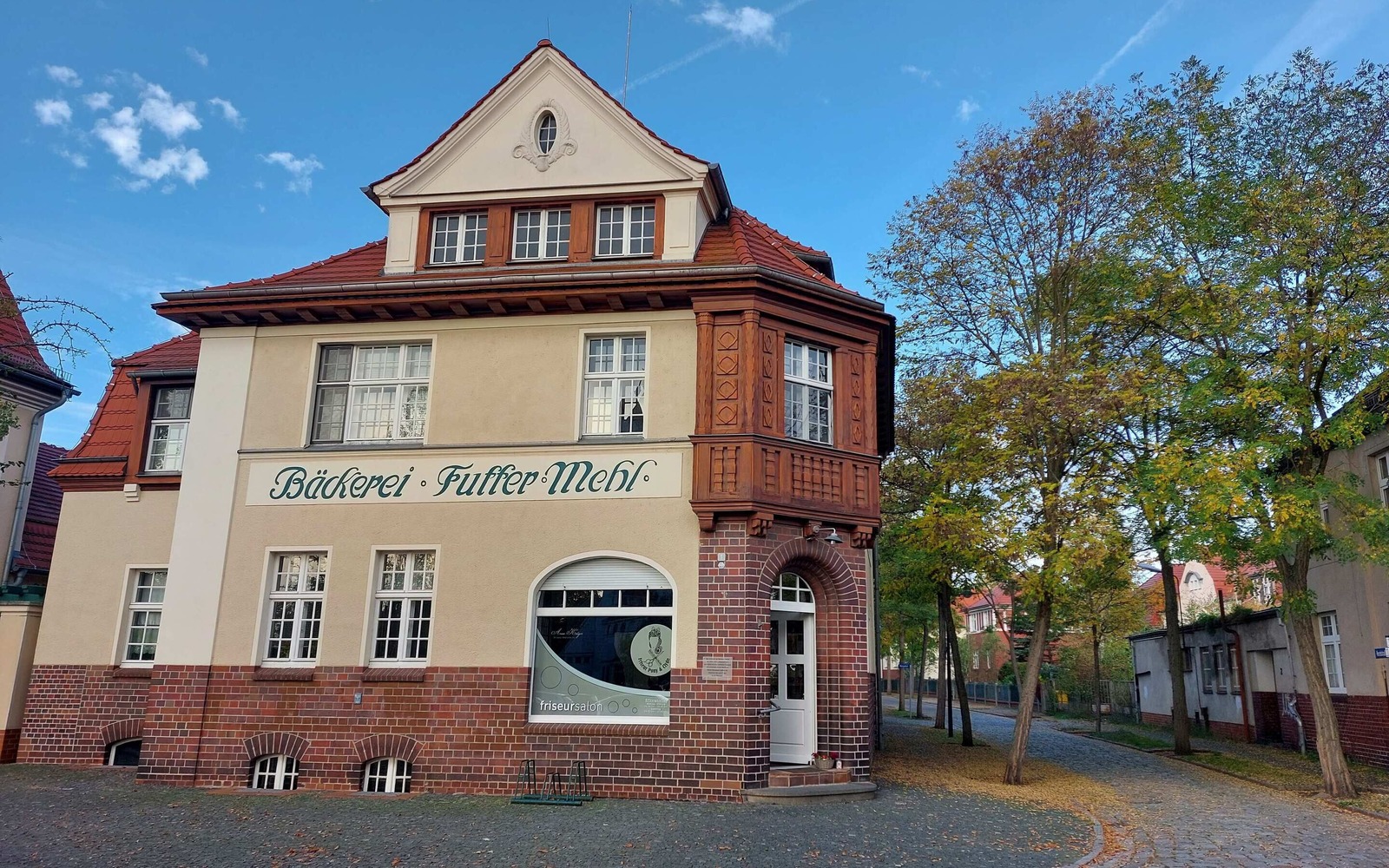 Ehemalige Bäckerei in der Gartenstadt Marga, Foto: Katja Wersch, Lizenz: Tourismusverband Lausitzer Seenland e.V.