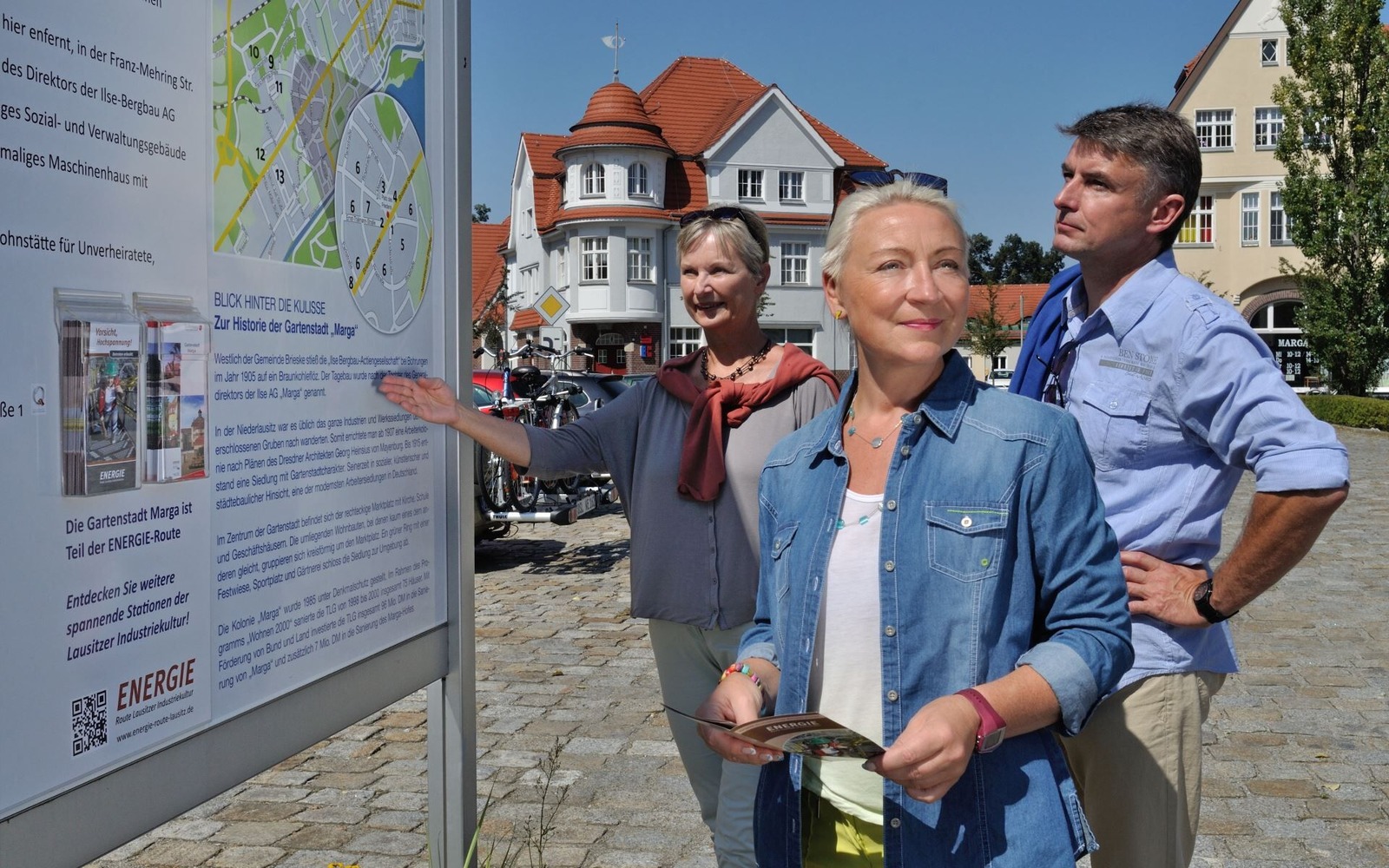 Gartenstadt Marga-Infotafel, Foto: Nada Quenzel, Lizenz: Tourismusverband Lausitzer Seenland e. V.