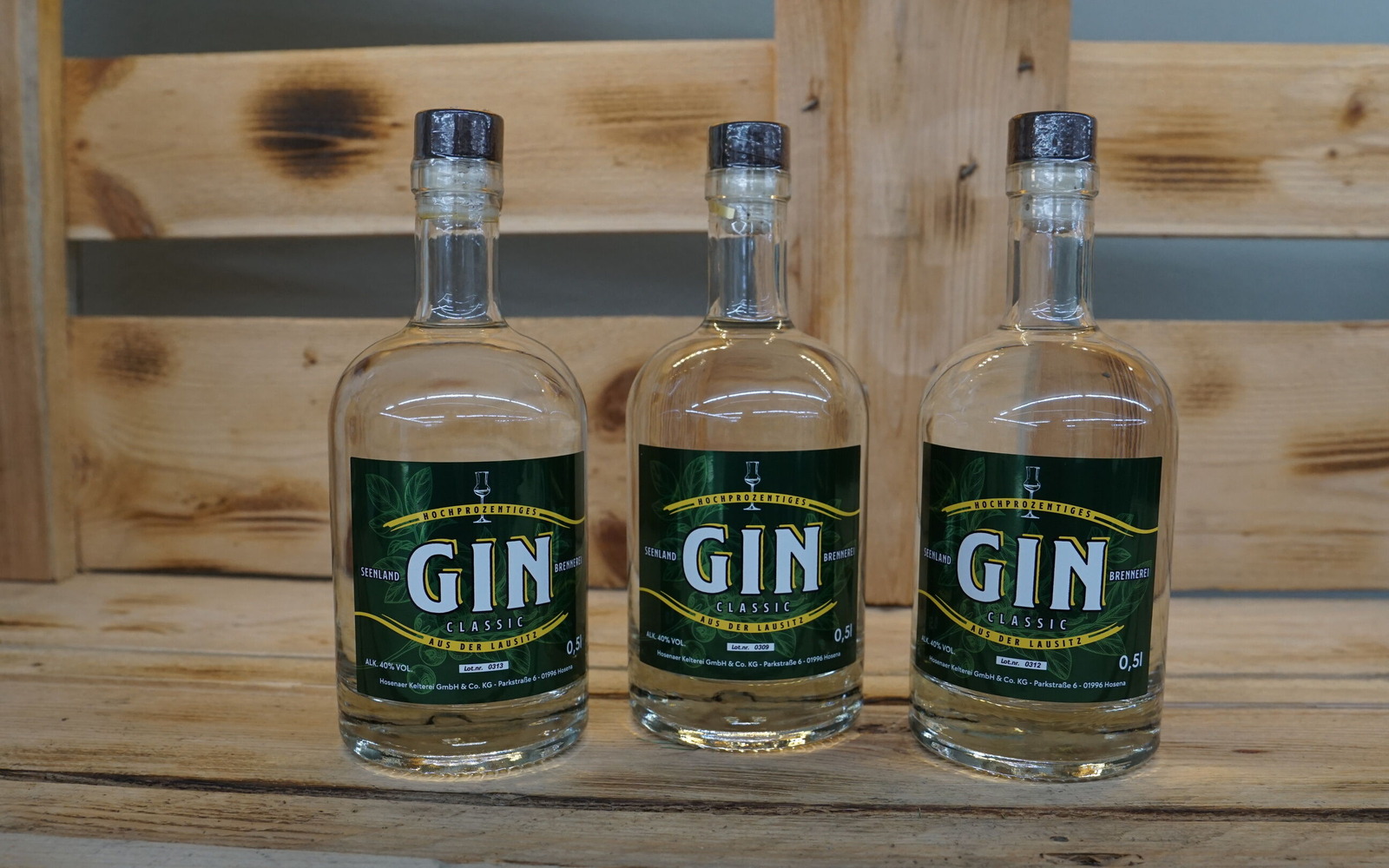 GIN Classic aus der Seenland-Brennerei, Foto: MaRo Kreativ, Lizenz: HOSENAER Kelterei GmbH & Co. KG