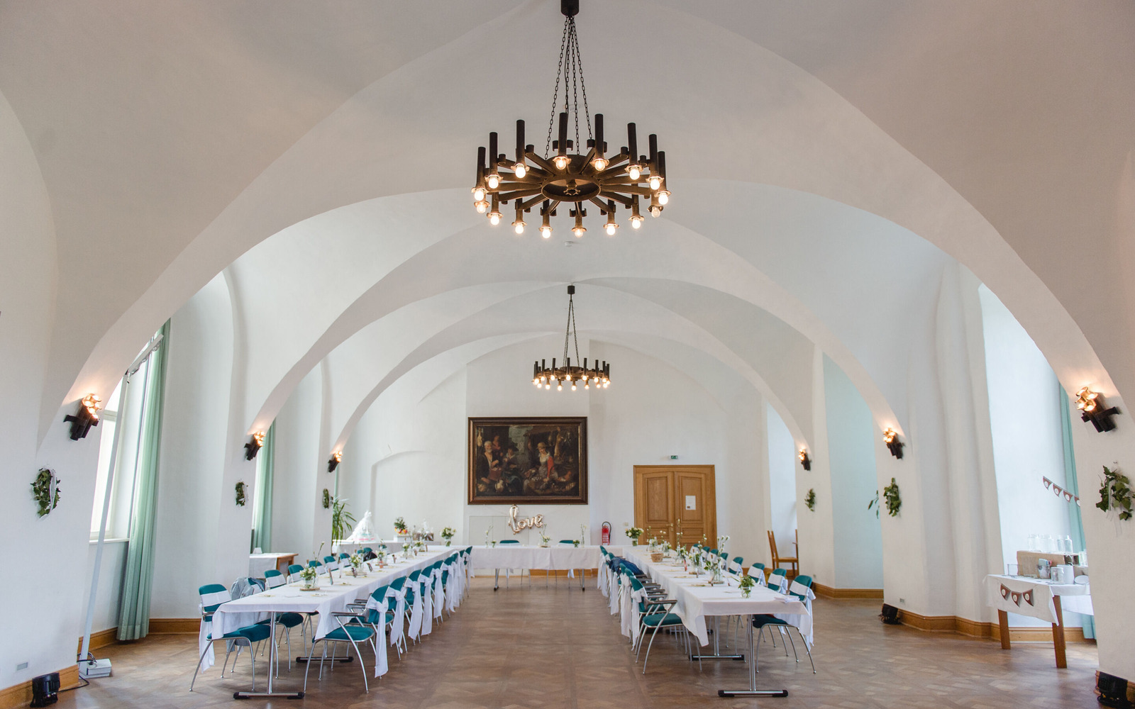 Saal im Schloss, Foto: Christiane Schleifenbaum, Lizenz: Schloss Hoyerswerda